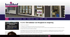 Desktop Screenshot of kruithofmakelaardij.nl